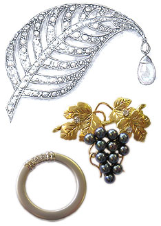 diamond brooches