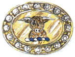 sketch for bespoke cufflink